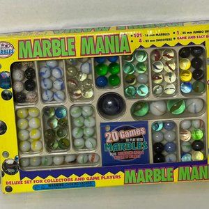 1997 Marble Mania By Imperial Toy Corporation- Boxed Set of 106 Marbles VINTAGE